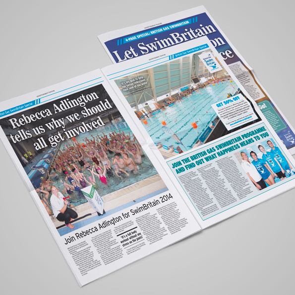 Four page pullout for British Gas as part of a larger campaign