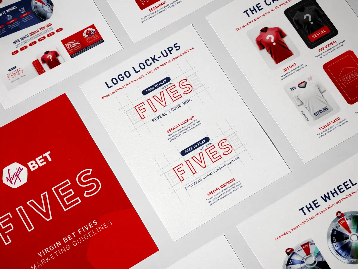 Virgin Bet Fives branding presentation